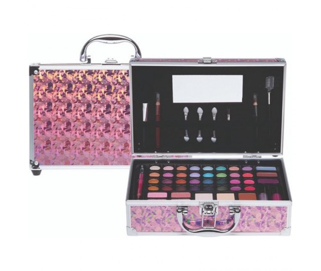Set paleta machiaj tip geanta cosmetice 25 x 19 x 7,5 cm