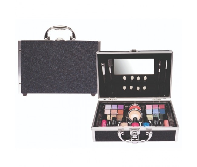 Set paleta machiaj tip geanta cosmetice 25 x 19 x 7,5 cm