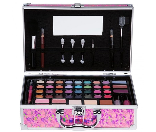 Set paleta machiaj tip geanta cosmetice 25 x 19 x 7,5 cm