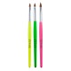 Set pensule acryl, Lila Rossa, 3 buc (nr 2, 4 si 6)