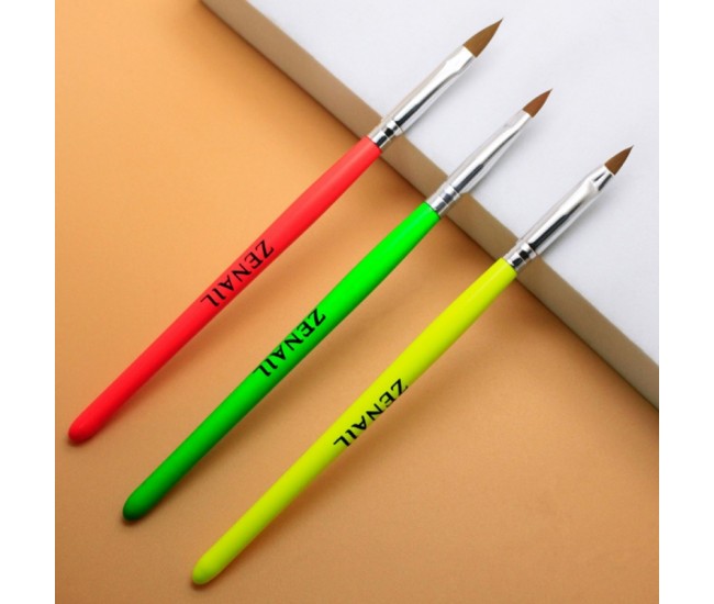 Set pensule acryl, Lila Rossa, 3 buc (nr 2, 4 si 6)