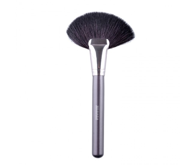 Set pensule makeup, Megaga, cu husa neagra, 21 buc