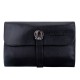 Set pensule makeup, Megaga, cu husa neagra, 22 buc