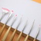 Set 7 pensule unghii pentru nail art cu maner din lemn Zenail