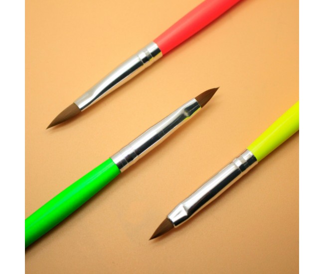 Set 3 pensule unghii pentru acril Zenail - nr 2, 4, 6