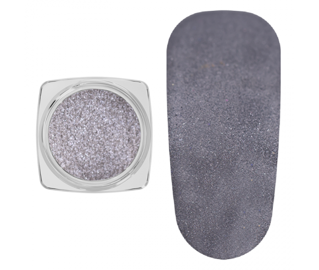 Set pigment cu efect de oglinda, 12 bucati, silver