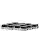 Set pigment cu efect de oglinda, 12 bucati, silver