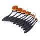 Set profesional makeup, 10 pensule machiaj, tip perie, beauty gold