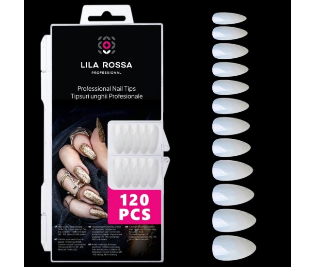 Set tipsuri transparente, Lila Rossa, Vogue, 120 buc, natur, 07