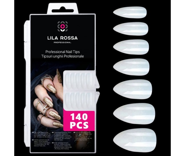 Set tipsuri transparente, Lila Rossa, Vogue, 140 buc, natur, 06
