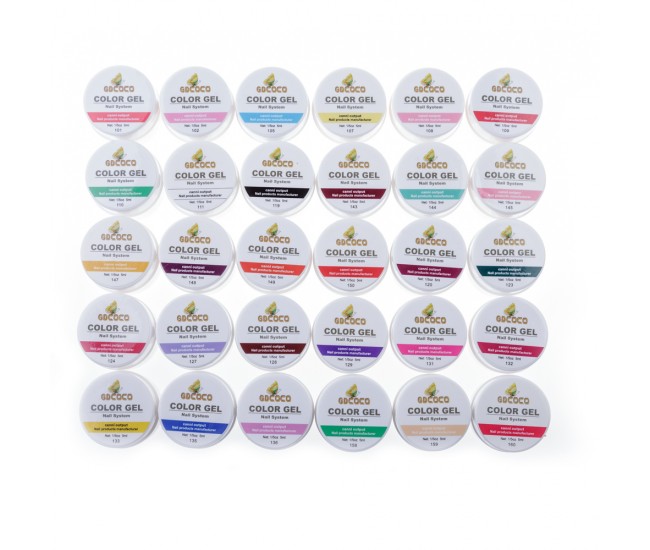 Set gel color Gdcoco, Pure Series, 30 buc x 5 ml, 20203 Set gel color Gdcoco, Pure Series, 30 buc x 5 ml, 20203