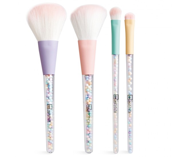 Set pensule machiaj 4 buc IDC INSTITUTE MAKEUP BRUSHES 4 PCS