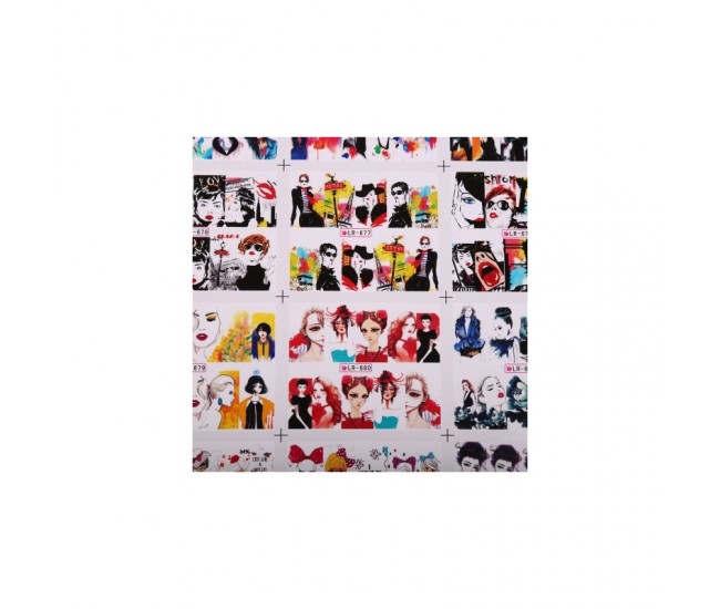 Sticker A4 12 in 1 nr 673-684