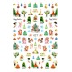 Sticker Lila Rossa pentru decor unghii, Craciun Revelion si iarna, nail art xf027