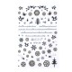 Sticker Lila Rossa pentru decor unghii, Craciun, Revelion si iarna, nail art, xf3120