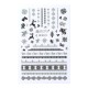Sticker Lila Rossa pentru decor unghii, Craciun, Revelion si iarna, nail art, xf3121