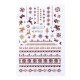 Sticker Lila Rossa pentru decor unghii, Craciun, Revelion si iarna, nail art, xf3122