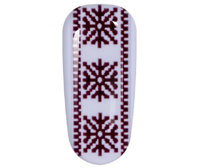Sticker Lila Rossa pentru decor unghii, Craciun, Revelion si iarna, nail art, xf3122