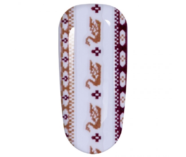 Sticker Lila Rossa pentru decor unghii, Craciun, Revelion si iarna, nail art, xf3122