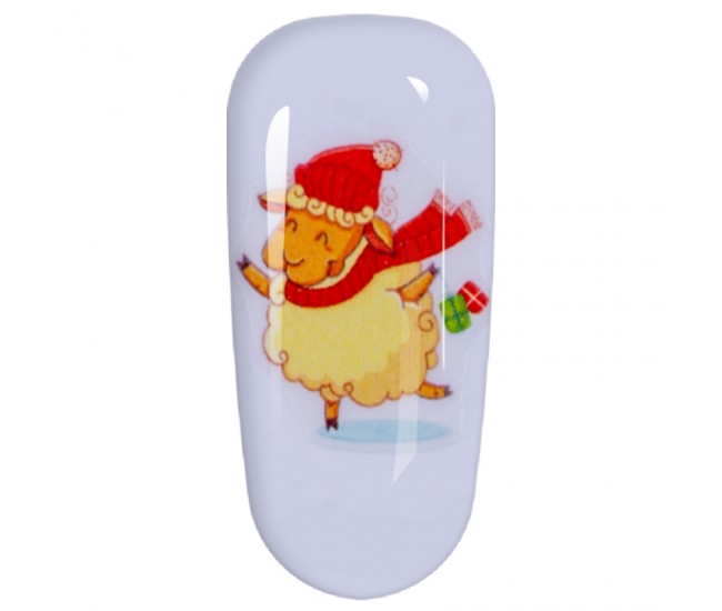 Sticker Lila Rossa pentru decor unghii, Craciun, Revelion si iarna, nail art, xf3124