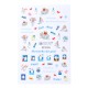 Sticker Lila Rossa pentru decor unghii, Craciun, Revelion si iarna, nail art, xf3125