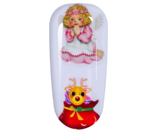 Sticker Lila Rossa pentru decor unghii, Craciun, Revelion si iarna, nail art, xf3128