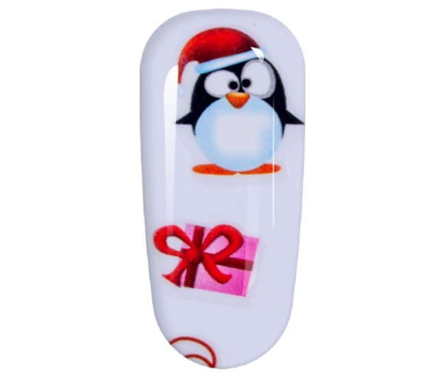 Sticker Lila Rossa pentru decor unghii, Craciun, Revelion si iarna, nail art, xf3128