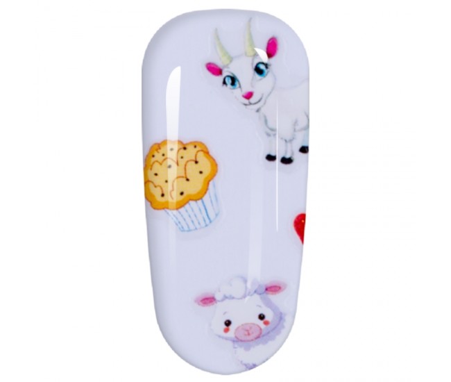 Sticker Lila Rossa pentru decor unghii, Craciun, Revelion si iarna, nail art, xf3130