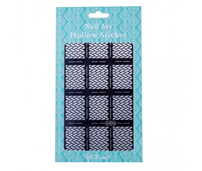 Sticker Lila Rossa pentru decor unghii, nail art, jv212