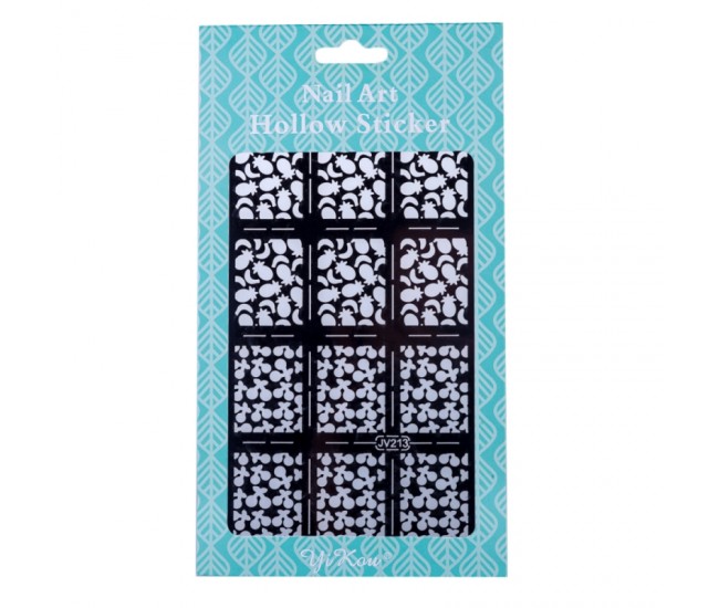 Sticker Lila Rossa pentru decor unghii, nail art, jv213