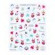 Sticker nail art Lila Rossa, pentru Craciun, Revelion si iarna, 13 x 9,5 cm, ca-721