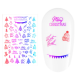 Sticker nail art Lila Rossa, pentru Craciun, Revelion si iarna, 14.5 x 9.1 cm, tl0051