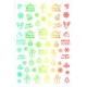 Sticker nail art Lila Rossa, pentru Craciun, Revelion si iarna, 14.5 x 9.1 cm, tl0052