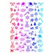Sticker nail art Lila Rossa, pentru Craciun, Revelion si iarna, 14.5 x 9.1 cm, tl0059