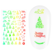 Sticker nail art Lila Rossa, pentru Craciun, Revelion si iarna, 14.5 x 9.1 cm, tl0060