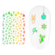 Sticker nail art Lila Rossa, pentru Craciun, Revelion si iarna, 14.5 x 9.1 cm, tl0062