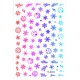 Sticker nail art Lila Rossa, pentru Craciun, Revelion si iarna, 14.5 x 9.1 cm, tl0063