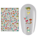 Sticker nail art Lila Rossa, pentru Craciun, Revelion si iarna, 15 x 9 cm, z-d3937