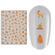 Sticker nail art Lila Rossa, pentru Craciun, Revelion si iarna, 15 x 9 cm, z-d3945