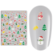 Sticker nail art Lila Rossa, pentru Craciun, Revelion si iarna, 15 x 9 cm, z-d3949