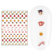 Sticker nail art Lila Rossa, pentru Craciun, Revelion si iarna, 15 x 9 cm, z-d4649
