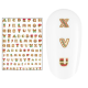 Sticker nail art Lila Rossa, pentru Craciun, Revelion si iarna, 15 x 9 cm, z-d4655