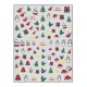 Sticker nail art Lila Rossa, pentru Craciun, Revelion si iarna, 15 x 9 cm, z-d4657