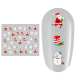 Sticker nail art Lila Rossa, pentru Craciun, Revelion si iarna, 7.2 x 10.5 cm, xf359