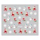 Sticker nail art Lila Rossa, pentru Craciun, Revelion si iarna, 7.2 x 10.5 cm, xf359