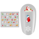 Sticker nail art Lila Rossa, pentru Craciun, Revelion si iarna, 7.2 x 10.5 cm, xf360