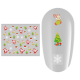 Sticker nail art Lila Rossa, pentru Craciun, Revelion si iarna, 7.2 x 10.5 cm, xf373