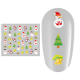 Sticker nail art Lila Rossa, pentru Craciun, Revelion si iarna, 7.2 x 10.5 cm, xf377