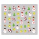 Sticker nail art Lila Rossa, pentru Craciun, Revelion si iarna, 7.2 x 10.5 cm, xf377