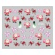 Sticker nail art Lila Rossa, pentru Craciun, Revelion si iarna, 7.2 x 10.5 cm, xf380